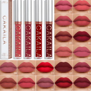 CAKAILA Matte Liquid Lipstick Waterproof Lip Glaze Non Sticky Cup Long Lasting Lip Gloss Cosmetic