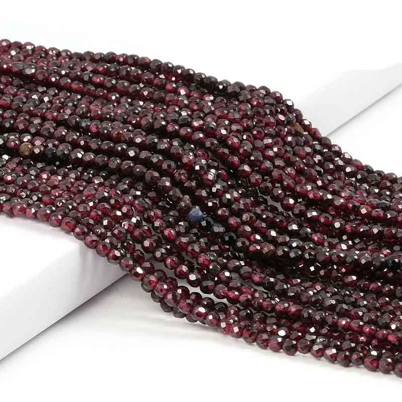 Faceted Gemstone Beads Amethyst Garnet - Image 18