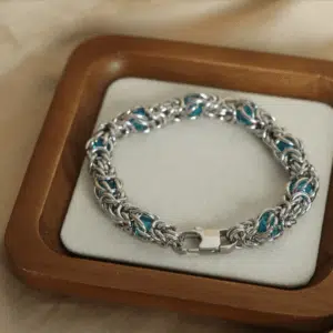 Liora Stainless Steel Chain Necklace Bracelet 2-Piece Set