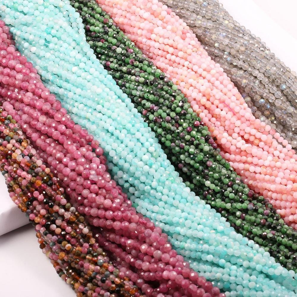 Faceted Gemstone Beads Amethyst Garnet - Image 19