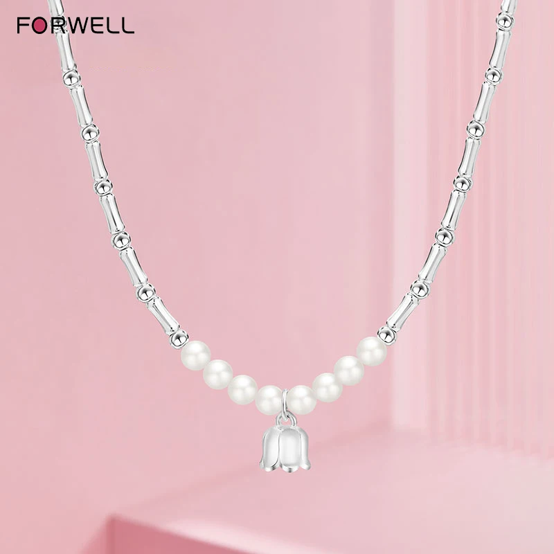 FORWELL Natural Freshwater Pearl Jewelry Set Young Girls Elegant Gift - Image 6