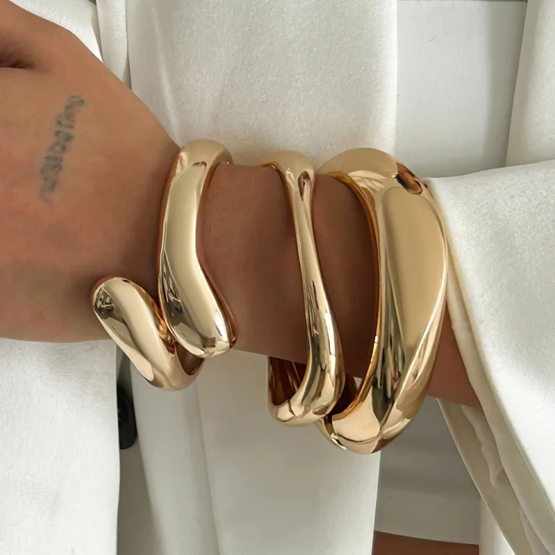 Punk Water Drop Bangle Bracelet