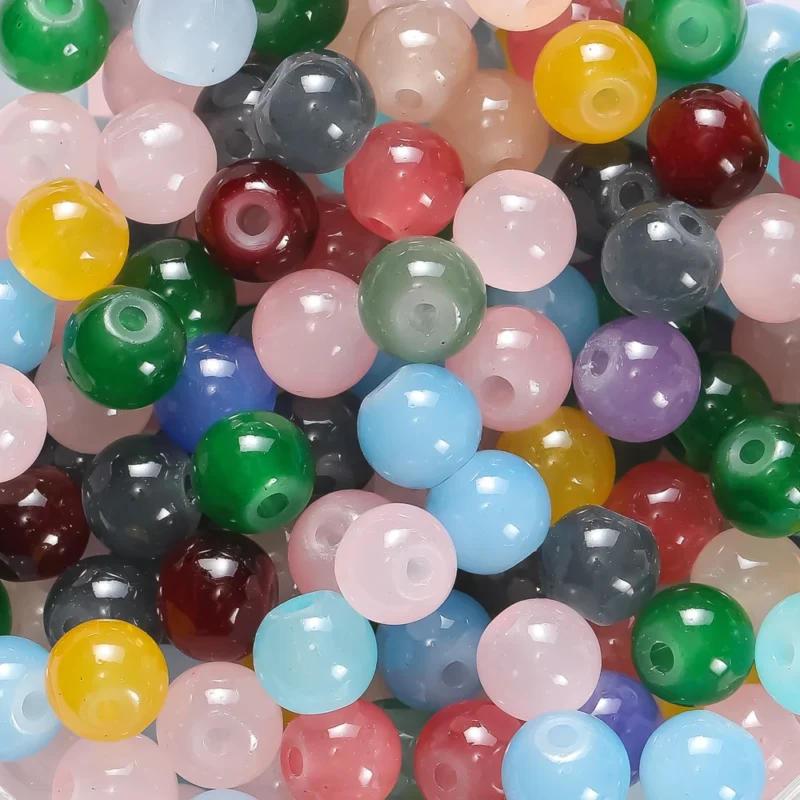 Colorful Glass Round Spacer Beads