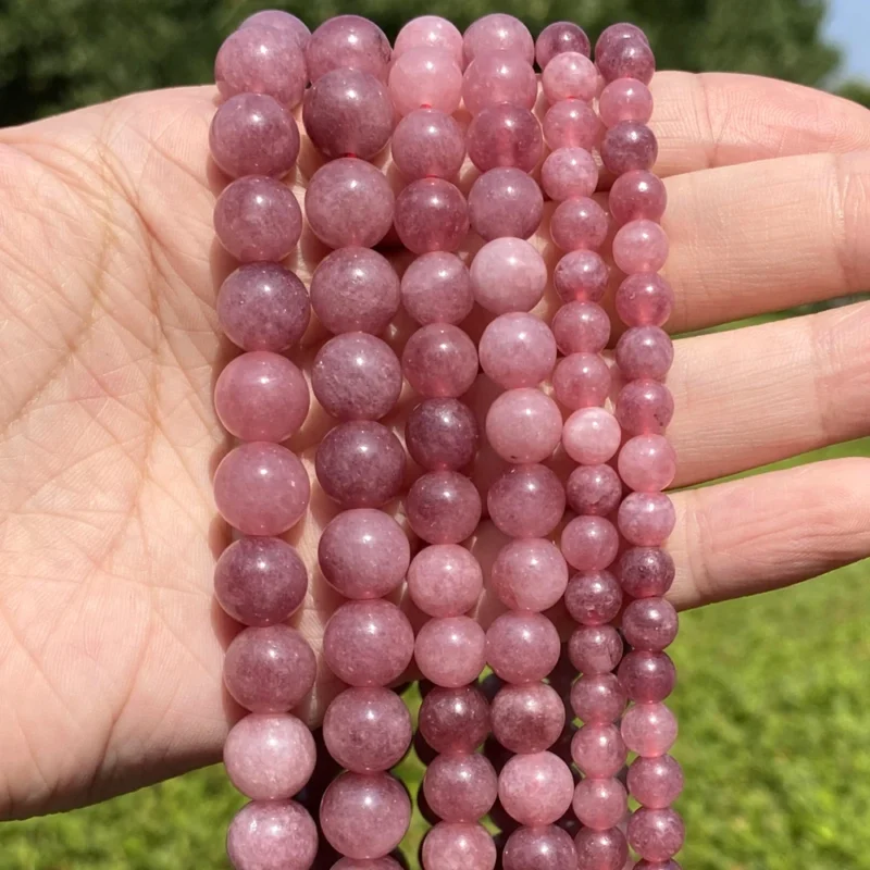 Strawberry Quartz Stone Beads