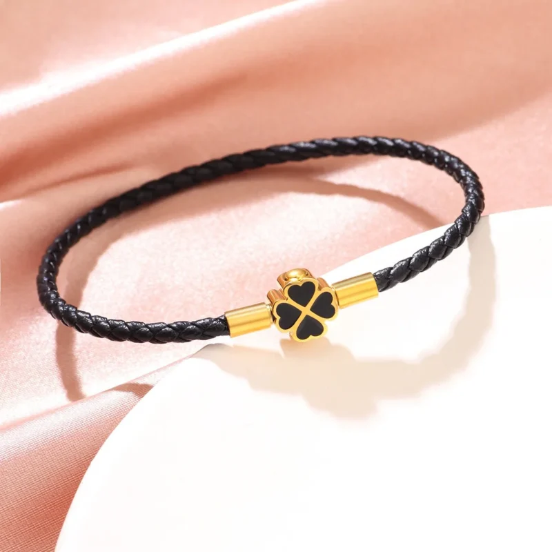 Lucky Clover Braided Bracelet