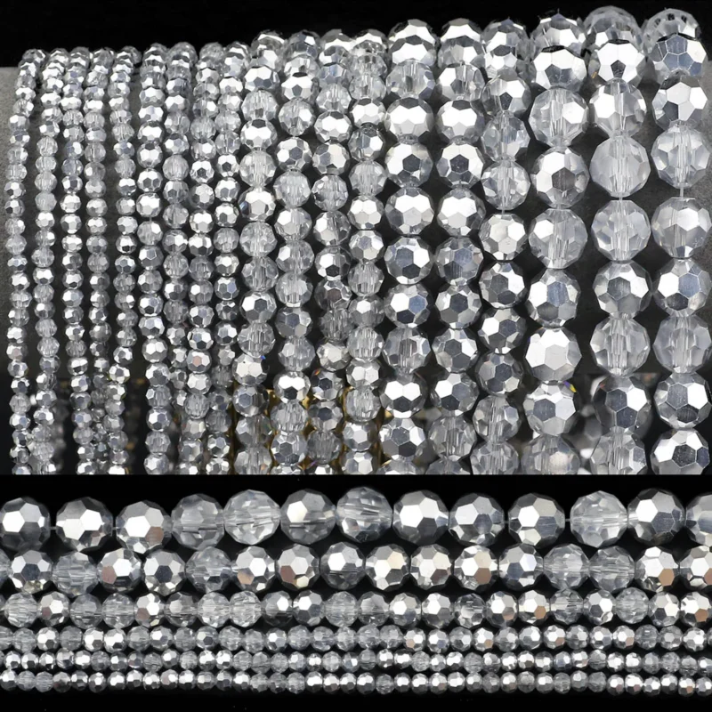 Faceted Austrian Crystal Spacer Beads