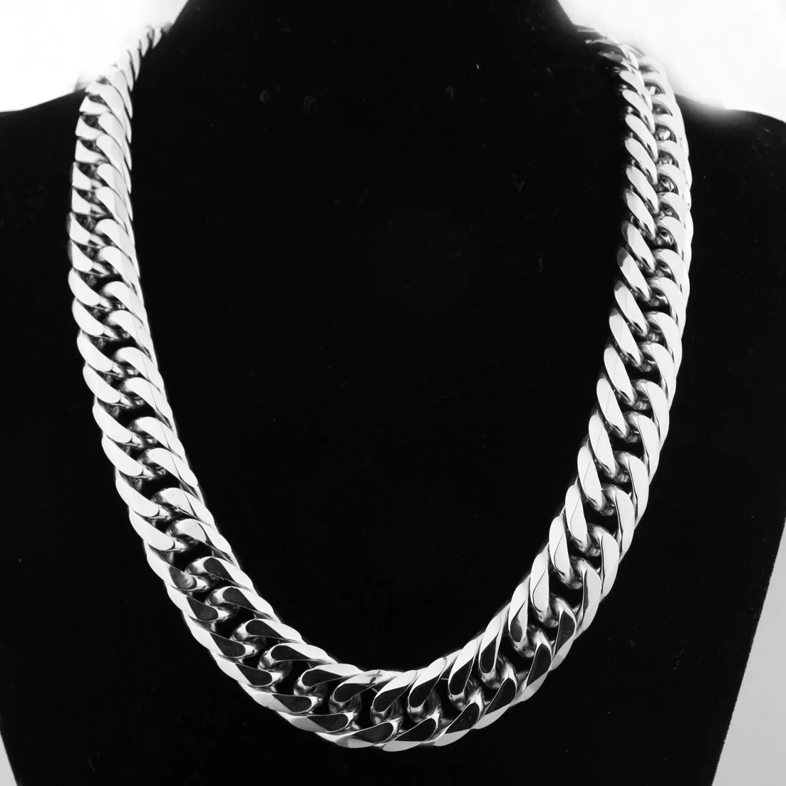Heavy Cuban Link Chain Necklace or Bracelet – Gold & Silver