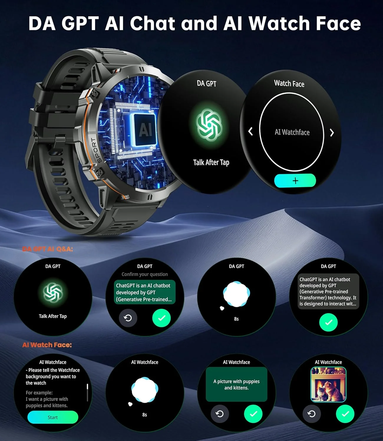 OUKITEL BT13 AMOLED Smartwatch - Image 3