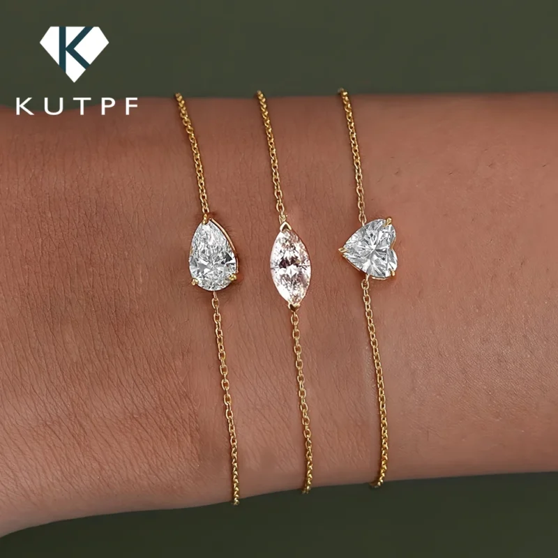 Moissanite Solitaire Bracelet – S925 Silver with Certificate
