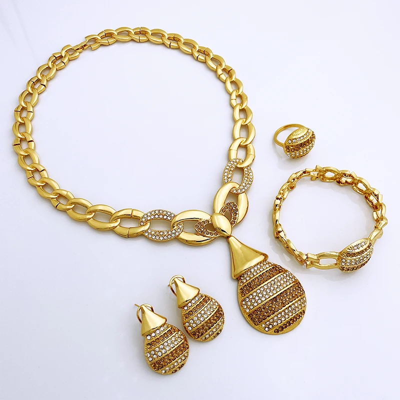 Luxury Dubai 4PCS Jewelry Set - Image 3