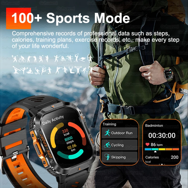 Xiaomi GPS Compass Flashlight Smart Watch - Image 4