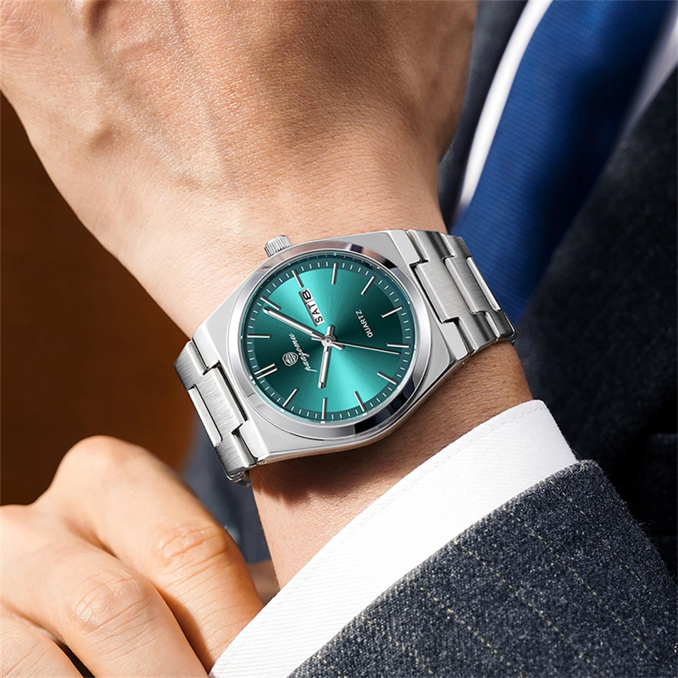 PAAZOMU Men’s Business Quartz Watch – Waterproof Luminous Date - Image 3