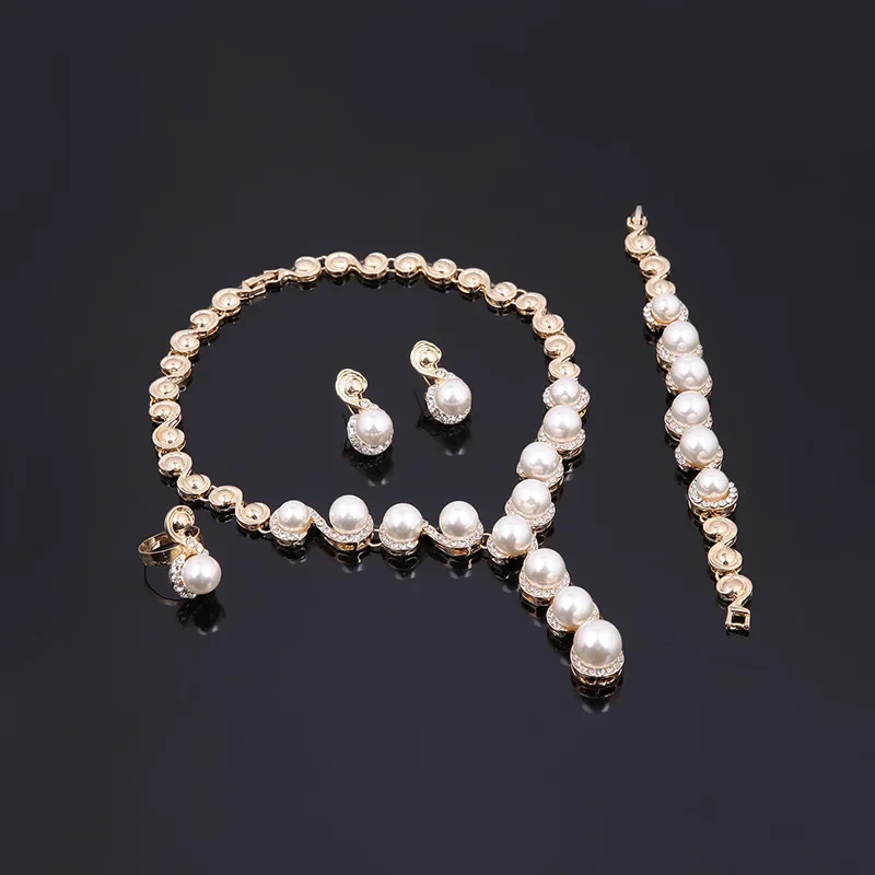 Luxury Pearl Wedding Jewelry Set - Image 4