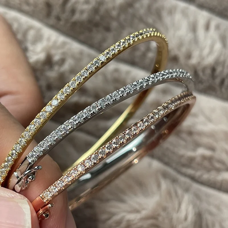 925 Sterling Silver Diamond Bracelet – Classic Party Jewelry