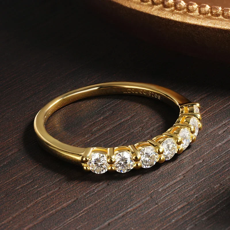 KNOBSPIN Stackable Moissanite Wedding Rings – 925 Silver - Image 4