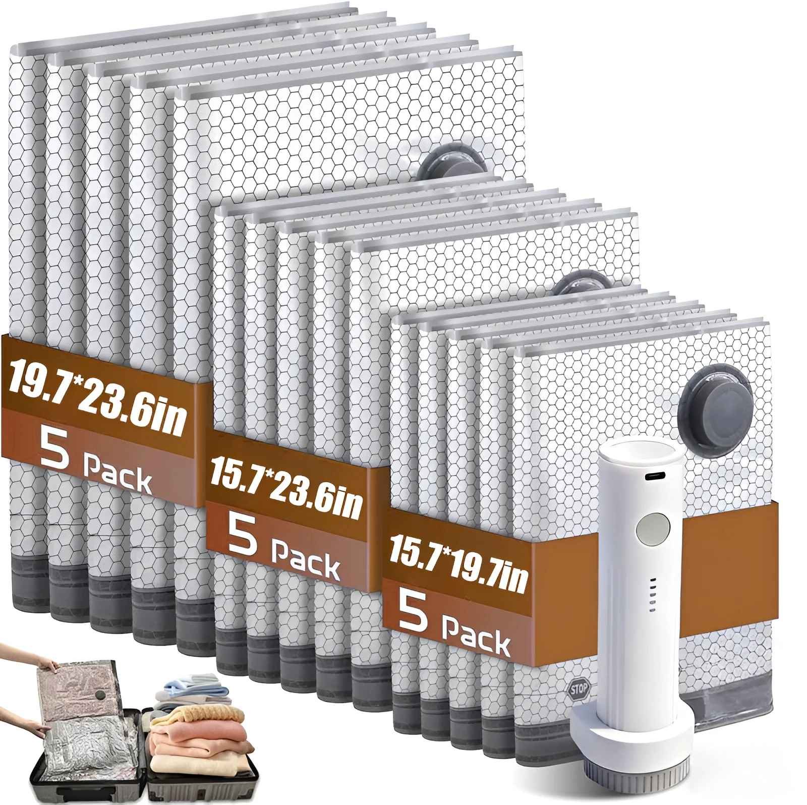 Pack Anywhere Cordless Vacuum Bags - 75% More