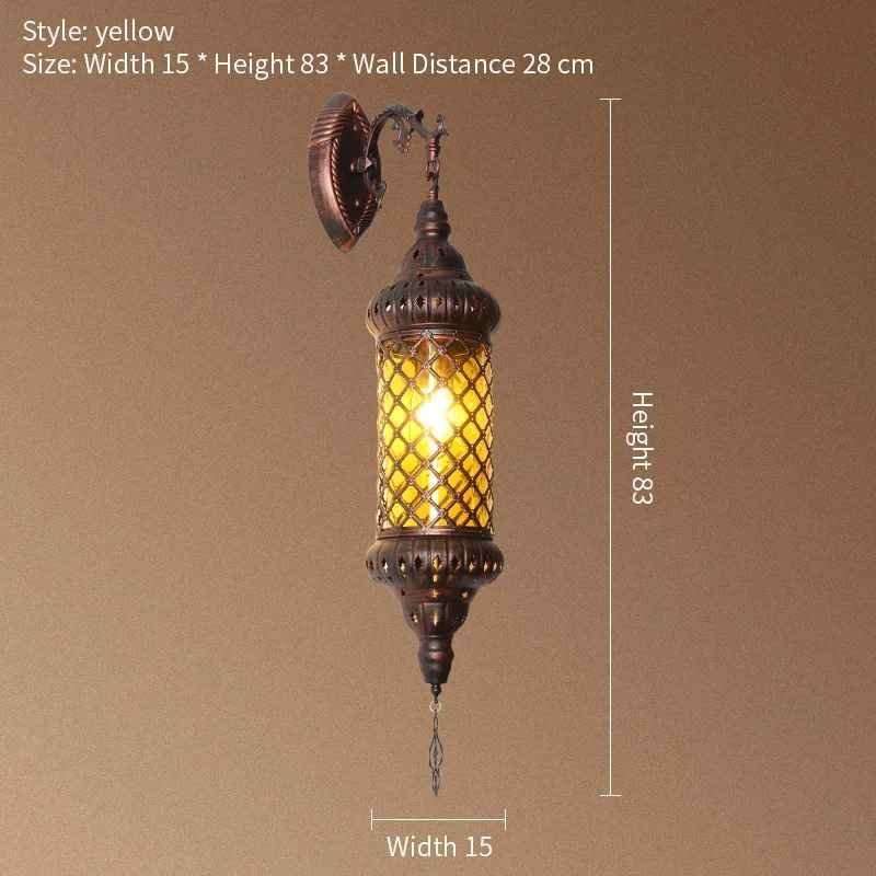Transforms Walls: Moroccan Shadow Lamp - Hand-Forged Arabesque Shadow Wall Lamp - Artisan-Crafted Decor Hand-Forged Moroccan Lamp - Artful Shadow Patterns 8 Transforms Walls: Moroccan Shadow Lamp - Hand-Forged Arabesque Shadow Wall Lamp - Artisan-Crafted Decor Hand-Forged Moroccan Lamp - Artful Shadow Patterns - Image 8