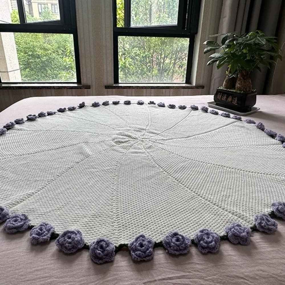Crocheted Rose Bouquet Throw - Art Heirloom - Image 8