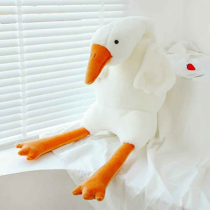 Finally, a Throw Pillow Worth Talking About  Big White Goose Plush Pillow - Image 4
