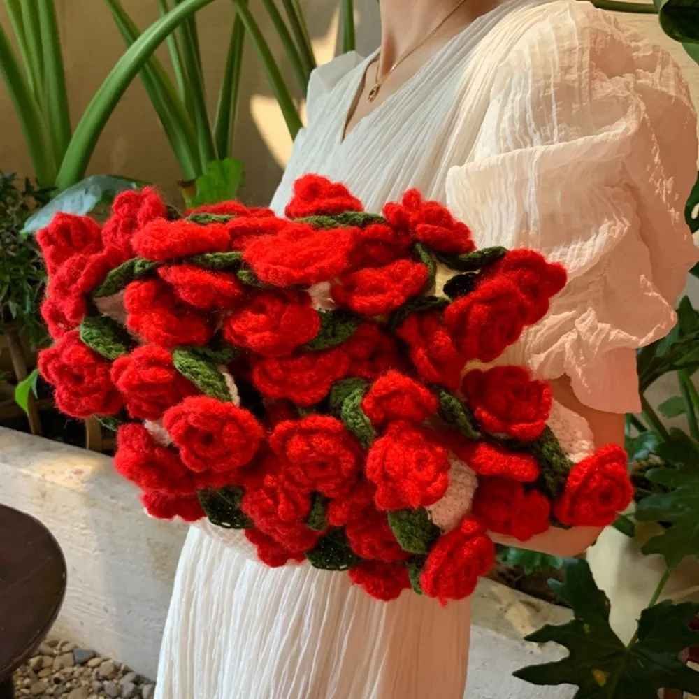 Crocheted Rose Bouquet Throw - Art Heirloom - Image 11