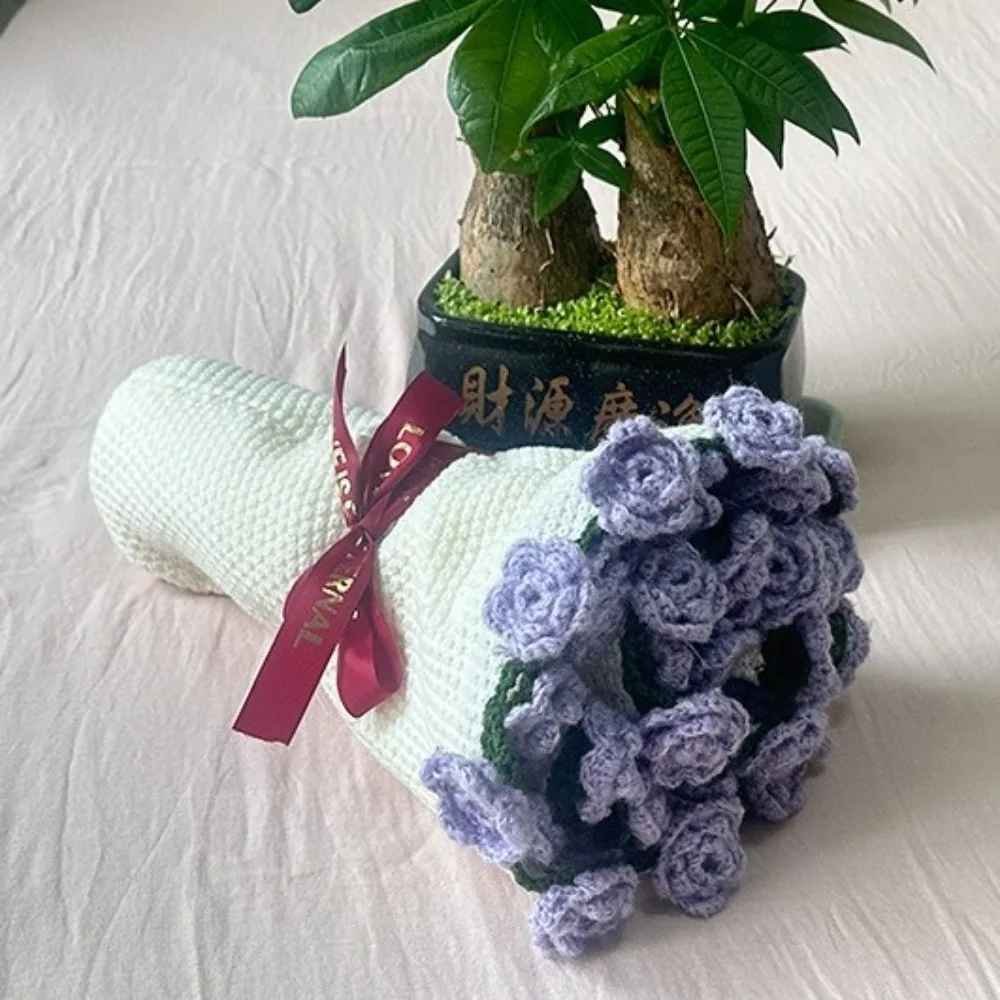 Crocheted Rose Bouquet Throw - Art Heirloom - Image 13