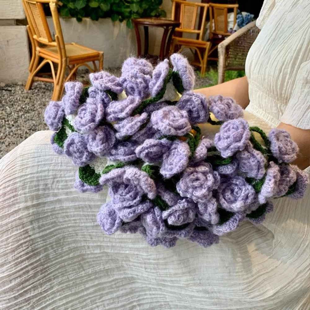Crocheted Rose Bouquet Throw - Art Heirloom - Image 16