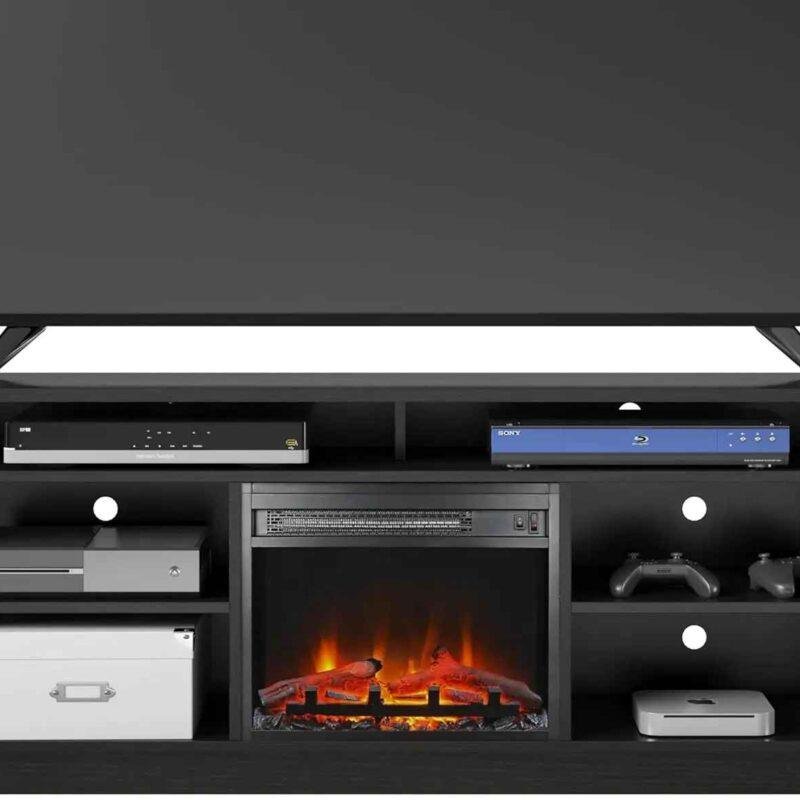 Immediate Warmth & Ambiance Fireplace TV Stand 65 Inch 3 D FlameModern White 65" Fireplace TV Stand - Elevates Ambiance3 D Flame Electric Fireplace 65 Inch TV Stand for Cozy Ambiance | Black Color Only