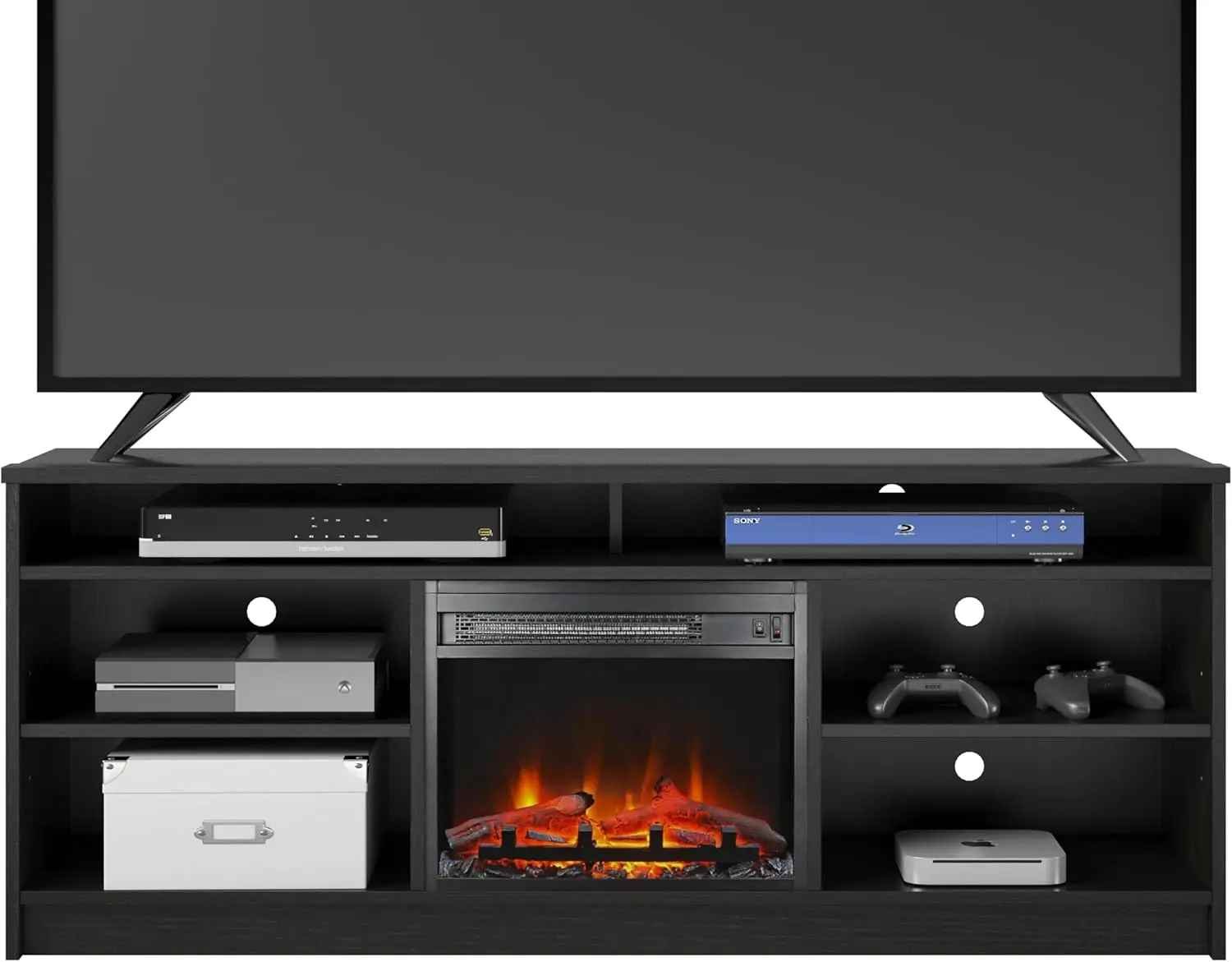 Immediate Warmth & Ambiance Fireplace TV Stand 65 Inch 3 D FlameModern White 65" Fireplace TV Stand - Elevates Ambiance3 D Flame Electric Fireplace 65 Inch TV Stand for Cozy Ambiance | Black Color Only