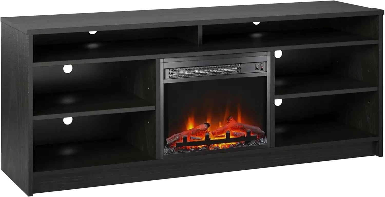 Immediate Warmth & Ambiance Fireplace TV Stand 65 Inch 3 D FlameModern White 65" Fireplace TV Stand - Elevates Ambiance3 D Flame Electric Fireplace 65 Inch TV Stand for Cozy Ambiance | Black Color Only - Image 7