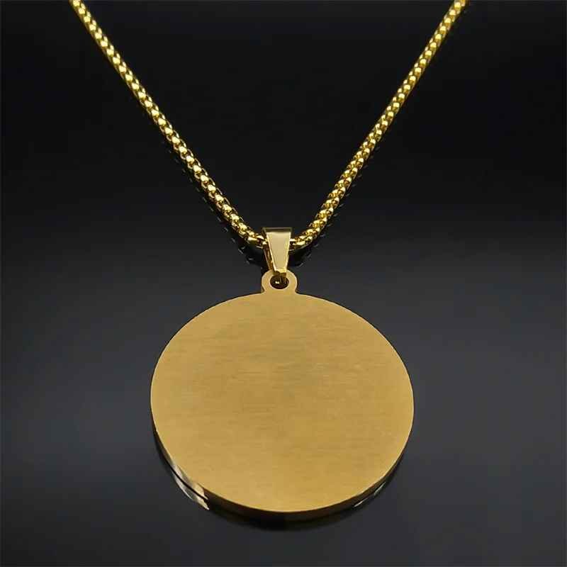 Never Tarnish Allah Necklace - PVD Gold - Image 3