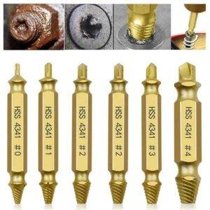 6-Piece HSS Damaged Screw Extractor Set | 183 Sold