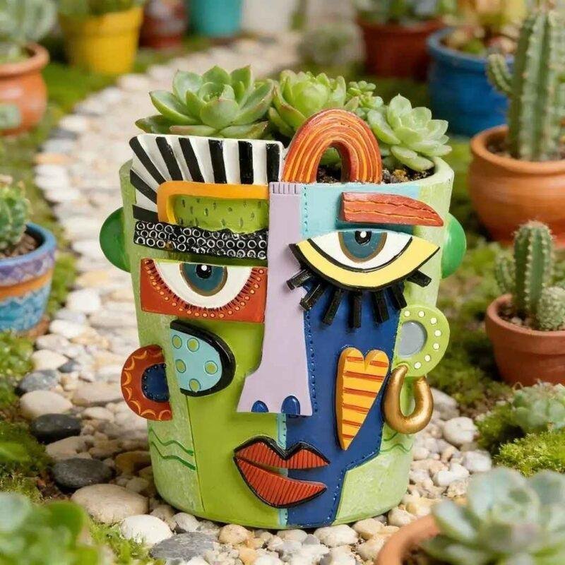 Gallery Decor Picasso Face Planter - Image 3