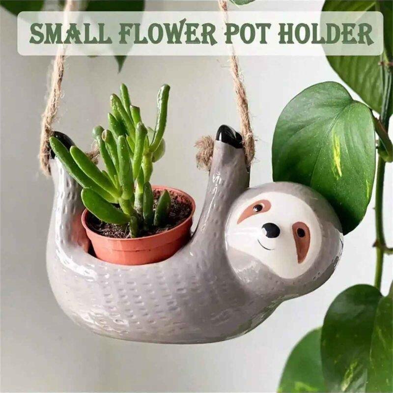hanging plant pot shapped like animal