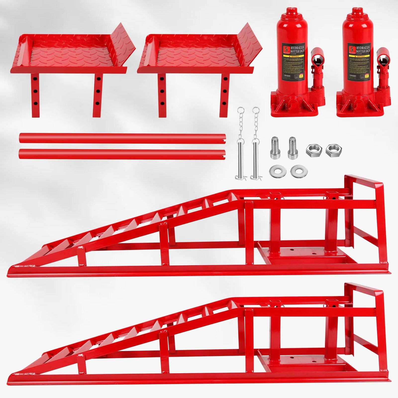 Safer Car Lift Ramps - 5-Ton Hydraulic Stability Home Garage Ramps: Safe 5-Ton Hydraulic Car Lift Drive-Up Hydraulic Ramps - Stable Under-Car Access 3 Safer Car Lift Ramps - 5-Ton Hydraulic Stability Home Garage Ramps: Safe 5-Ton Hydraulic Car Lift Drive-Up Hydraulic Ramps - Stable Under-Car Access - Image 3