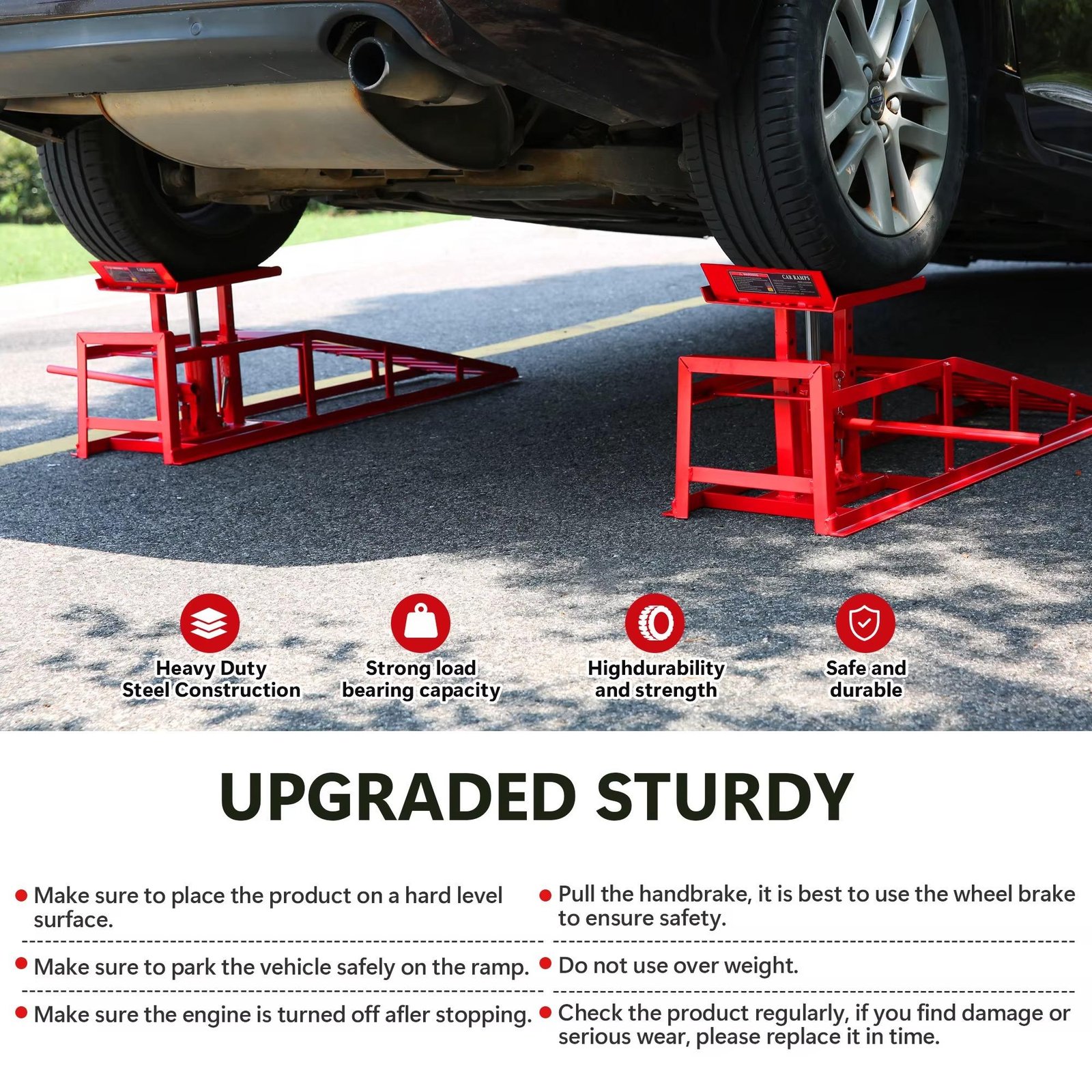 Safer Car Lift Ramps - 5-Ton Hydraulic Stability Home Garage Ramps: Safe 5-Ton Hydraulic Car Lift Drive-Up Hydraulic Ramps - Stable Under-Car Access 5 Safer Car Lift Ramps - 5-Ton Hydraulic Stability Home Garage Ramps: Safe 5-Ton Hydraulic Car Lift Drive-Up Hydraulic Ramps - Stable Under-Car Access - Image 5