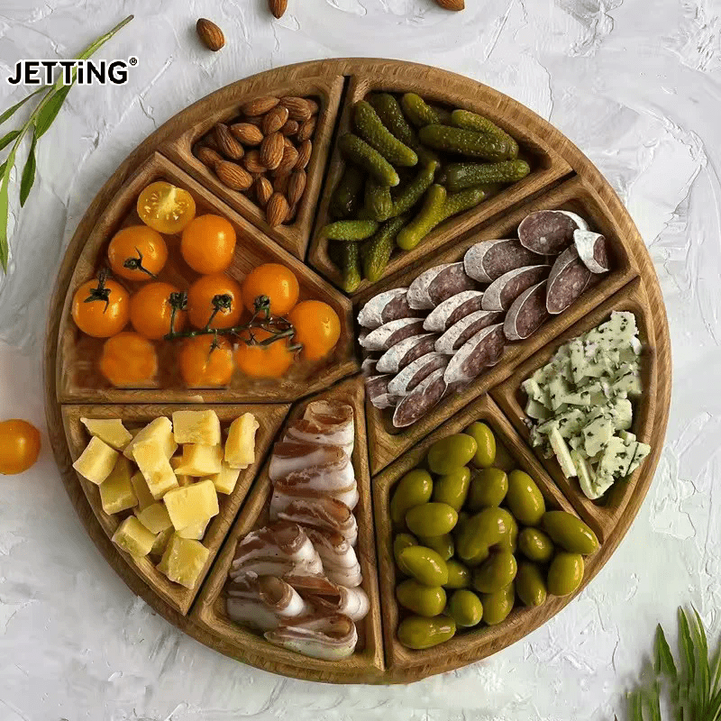 Handmade Divided Wood Serving Round | 1400+ Sold