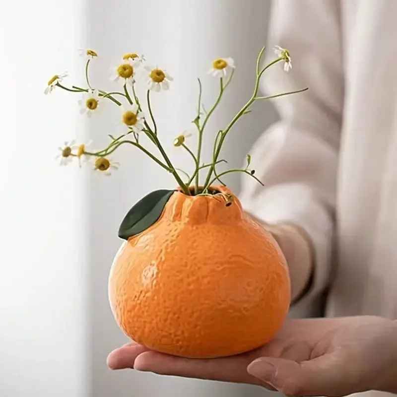 Vibrant Orange Desk Decor Accent Piece - Image 2