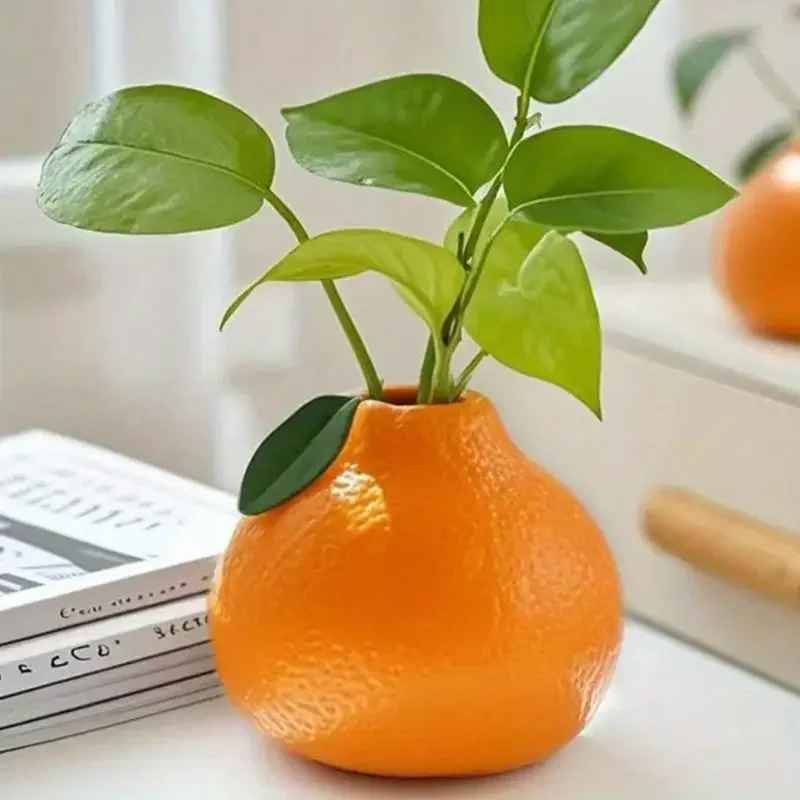 Vibrant Orange Desk Decor Accent Piece - Image 3