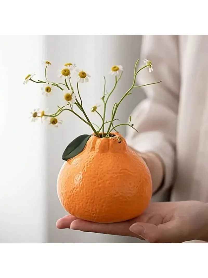 Orange Citrus-Shaped Hydroponic Vase | 78 Sold