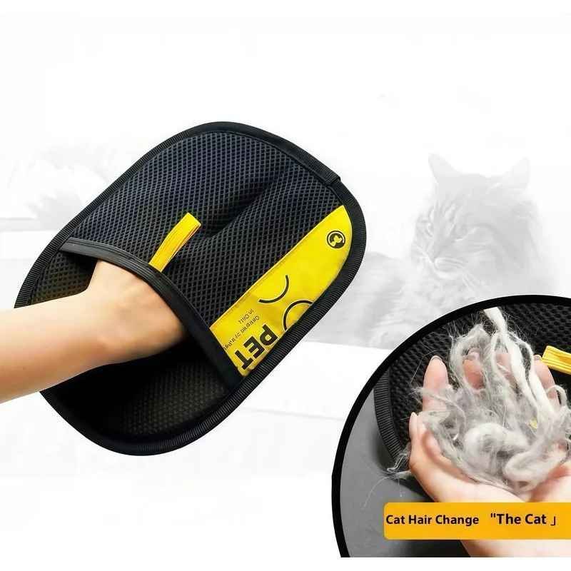 Pet Hair Remover Gloves with 2-in-1 Lint Roller Brush | - Image 5