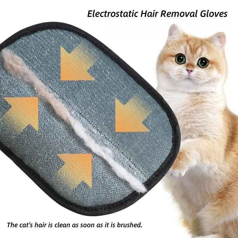 Pet Hair Remover Gloves with 2-in-1 Lint Roller Brush | - Image 9