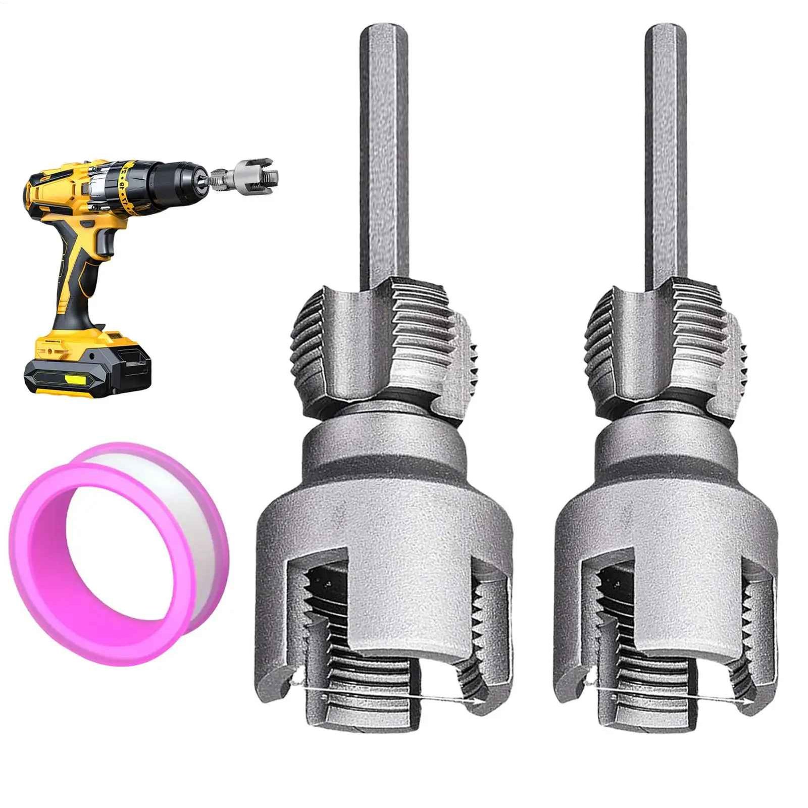 Electric PVC Pipe Threading Tool with 1/2 & 3/4 Dies | 115 Sold - Image 6