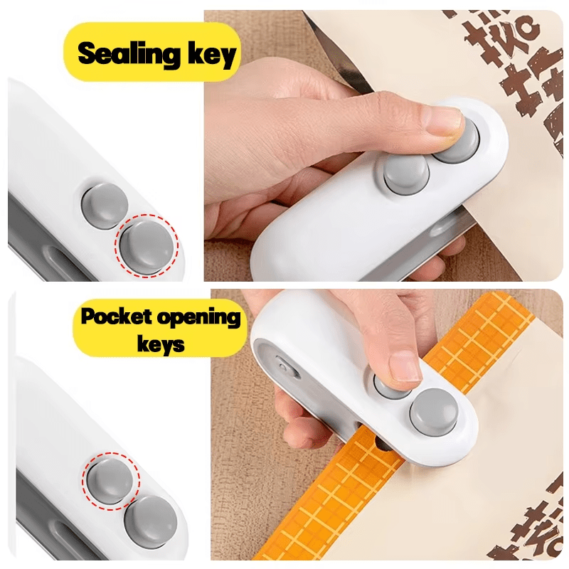 Extend Food Freshness: Rechargeable Airtight Bag Sealer Home Food Sealer: Rechargeable for Airtight Freshness Handheld Airtight Sealer for Extended Food Freshness 6 Extend Food Freshness: Rechargeable Airtight Bag Sealer Home Food Sealer: Rechargeable for Airtight Freshness Handheld Airtight Sealer for Extended Food Freshness - Image 6