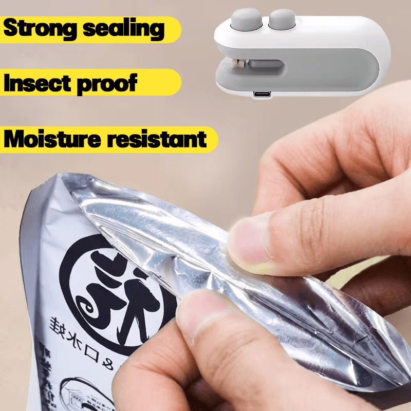 Extend Food Freshness: Rechargeable Airtight Bag Sealer Home Food Sealer: Rechargeable for Airtight Freshness Handheld Airtight Sealer for Extended Food Freshness 8 Extend Food Freshness: Rechargeable Airtight Bag Sealer Home Food Sealer: Rechargeable for Airtight Freshness Handheld Airtight Sealer for Extended Food Freshness - Image 8