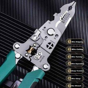 Foldable 4-in-1 Wire Stripper Multi-Tool with Cable Cutter