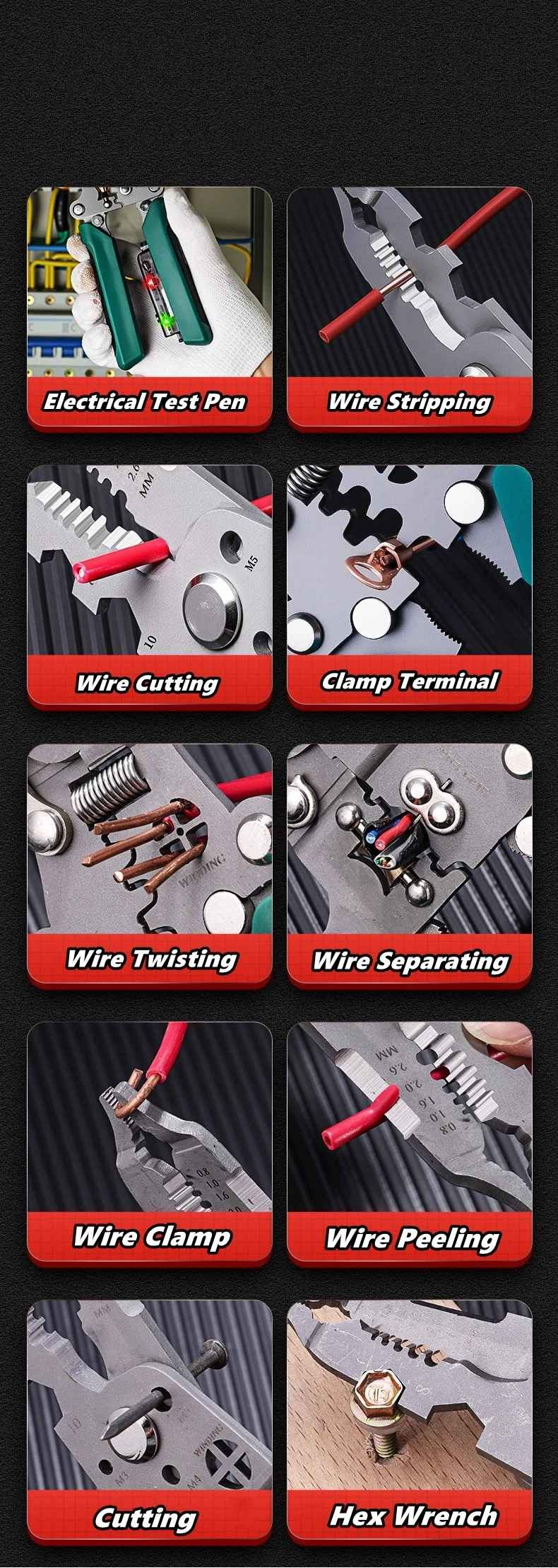 Simplify Wiring: Folding Multi-Tool with Stripper Crimper Electrician Multi-Tool: Pocket-Ready Wire Stripping Folding 4-in-1 Wire Tool for Outlet & Appliance Wiring Pro-Grade Multi-Tool - Pocket Wire Stripper & Crimper 6 Simplify Wiring: Folding Multi-Tool with Stripper Crimper Electrician Multi-Tool: Pocket-Ready Wire Stripping Folding 4-in-1 Wire Tool for Outlet & Appliance Wiring Pro-Grade Multi-Tool - Pocket Wire Stripper & Crimper - Image 6