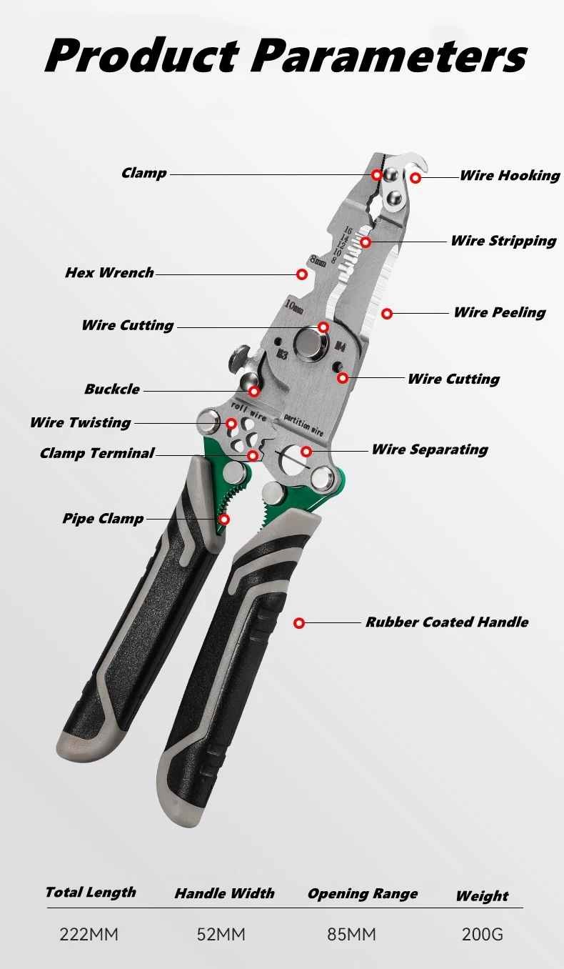 Simplify Wiring: Folding Multi-Tool with Stripper Crimper Electrician Multi-Tool: Pocket-Ready Wire Stripping Folding 4-in-1 Wire Tool for Outlet & Appliance Wiring Pro-Grade Multi-Tool - Pocket Wire Stripper & Crimper 7 Simplify Wiring: Folding Multi-Tool with Stripper Crimper Electrician Multi-Tool: Pocket-Ready Wire Stripping Folding 4-in-1 Wire Tool for Outlet & Appliance Wiring Pro-Grade Multi-Tool - Pocket Wire Stripper & Crimper - Image 7